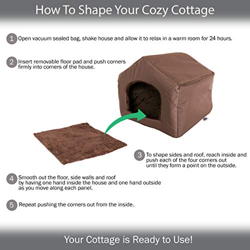 PETMAKER Indoor Dog House – Covered Dog Bed with House Shape and ...