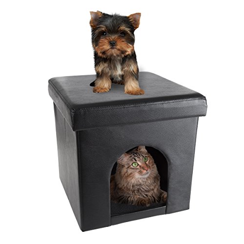 PETMAKER Pet House Ottoman - Collapsible Multipurpose Small Dog o...