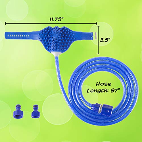 PETMAKER Pet Shower Attachment- Dog Bathing Sprayer & Bath Brush-...