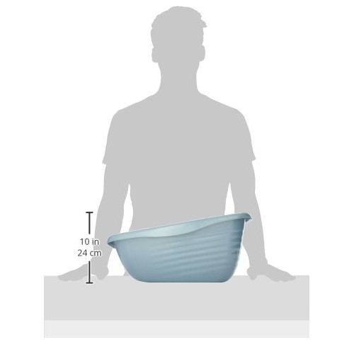 Arm & Hammer Hi-Back Cat Pan/Litter Box, Pearl Ash Blue