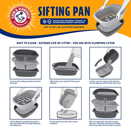 Petmate Arm & Hammer Large Sifting Litter Pan
