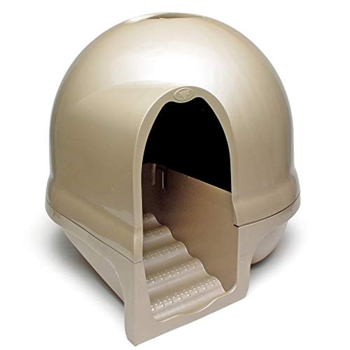 Petmate Booda Dome Clean Step Cat Litter Box 3 Colors, Brushed Ni...