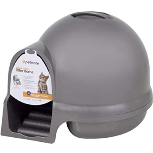 Petmate Booda Dome Clean Step Cat Litter Box 3 Colors, Brushed Ni...