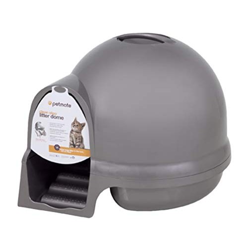 Petmate Booda Dome Clean Step Cat Litter Box 3 Colors, Brushed Ni...