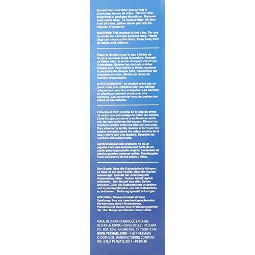 Petmate Cleanstep Litter Box Liners, Jumbo, 8 Count