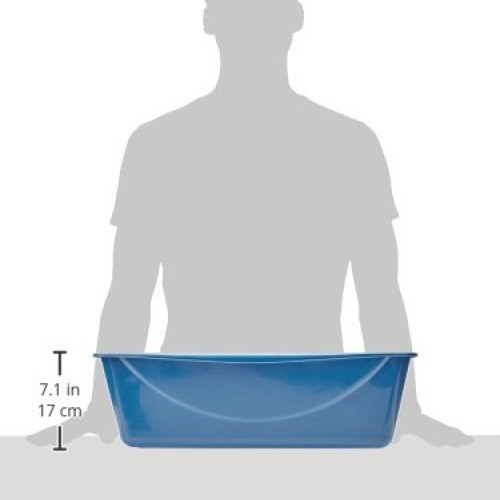 Petmate Doskocil Litter Pan, Blue Mesa/Mouse Grey, Jumbo