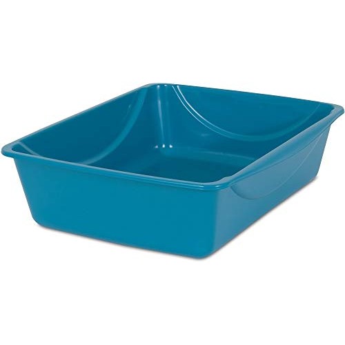 Petmate Open Cat Litter Box- Mouse Grey