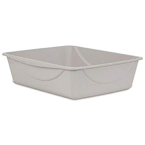 Petmate Open Cat Litter Box- Mouse Grey