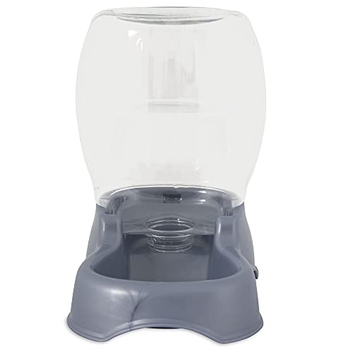 Petmate Pet Cafe Pet Waterer, 3 Gal, pearl silver gray