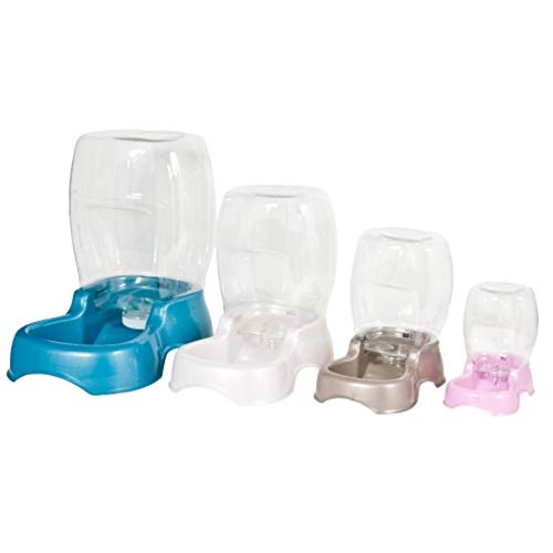 Petmate Pet Cafe Pet Waterer, 3 Gal, pearl silver gray
