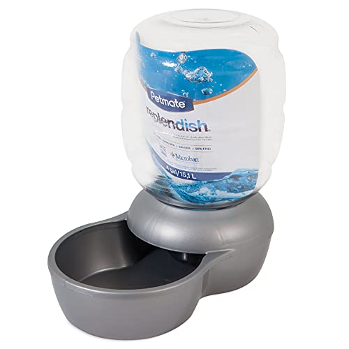 Petmate Replendish Gravity Waterer With Microban for Cats and Dog...
