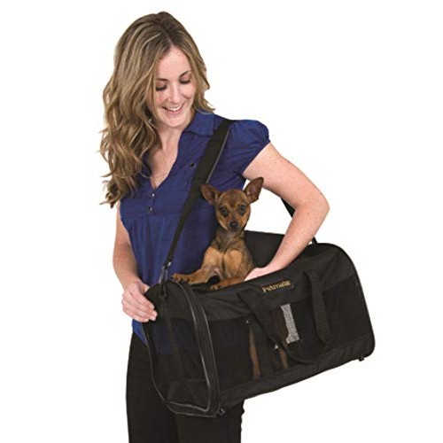 Petmate Soft-Sided Kennel Cab Small Pet Carrier Two Easy-Open Doo...