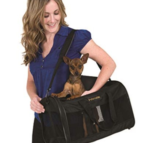 Petmate Soft-Sided Kennel Cab Small Pet Carrier Two Easy-Open Doo...