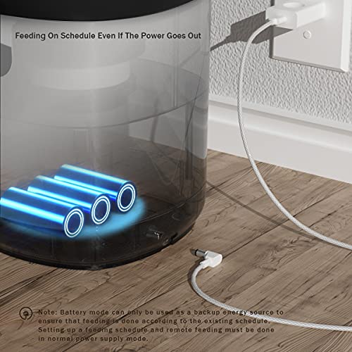 PETODAY Automatic Cat Feeder,Bluetooth Enabled 4L Timed Cat Feede...