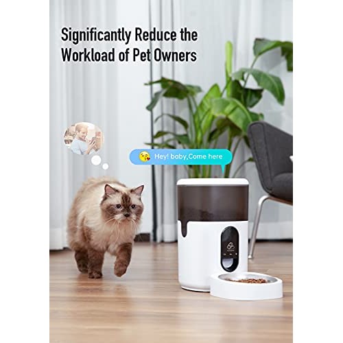PETODAY Automatic Cat Feeder with APP Control, WiFi Enabled 4L Au...