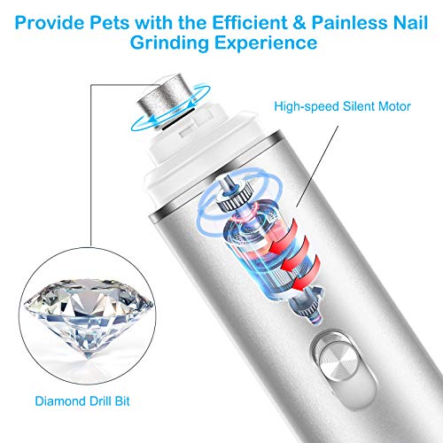 Furrykid Dog Nail Grinder with Upgrade 3 Grinding Ports, 2-Speed ...