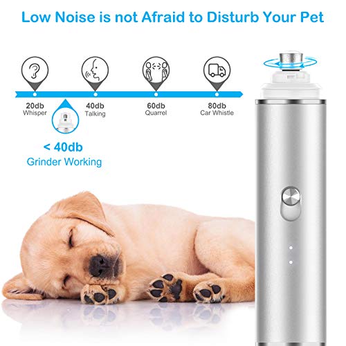 Furrykid Dog Nail Grinder with Upgrade 3 Grinding Ports, 2-Speed ...