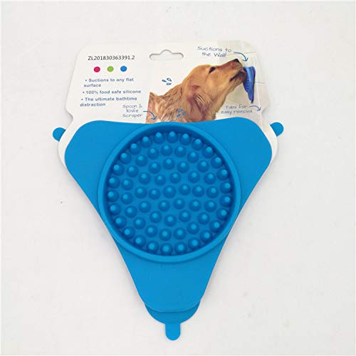 Pet Dog Slow Feeder Plate Bath Lick Pad Sticker Transfer Fixed Su...