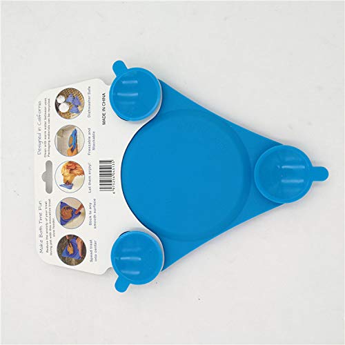 Pet Dog Slow Feeder Plate Bath Lick Pad Sticker Transfer Fixed Su...