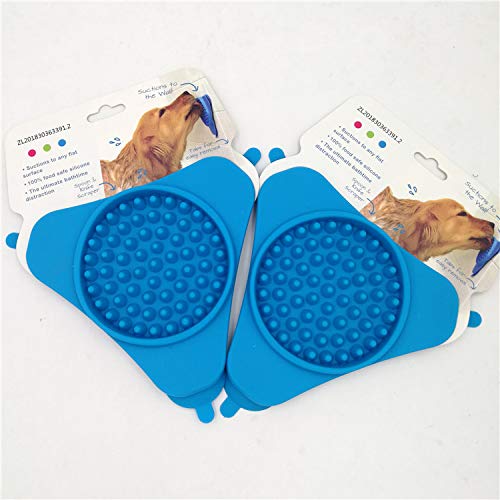 Pet Dog Slow Feeder Plate Bath Lick Pad Sticker Transfer Fixed Su...