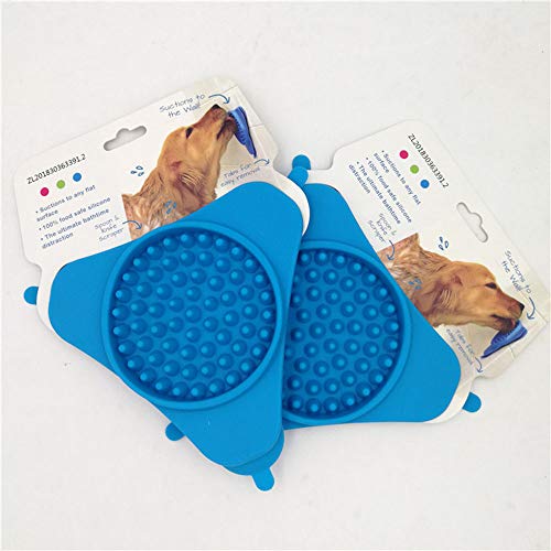 Pet Dog Slow Feeder Plate Bath Lick Pad Sticker Transfer Fixed Su...