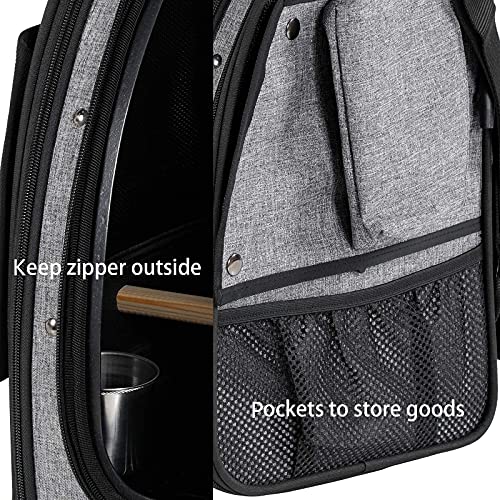 Petsfit Bird Carrier with Stainless Steel Bowl, Includes Slide Tr...