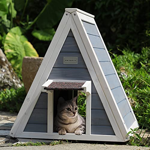 Petsfit Cat House for Outdoor Indoor Cats Weatherproof, Outside F...