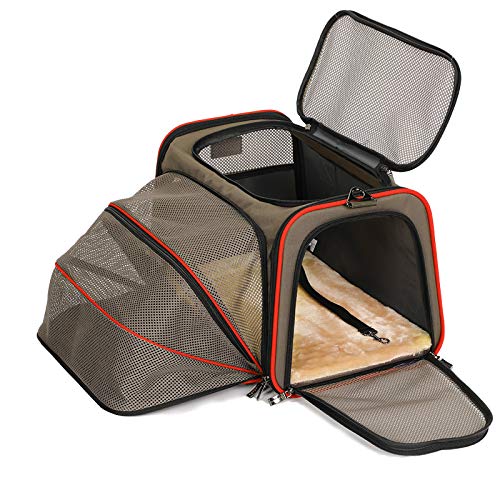 Petsfit Expandable Cat Carrier Dog Carriers,Airline Approved Soft...
