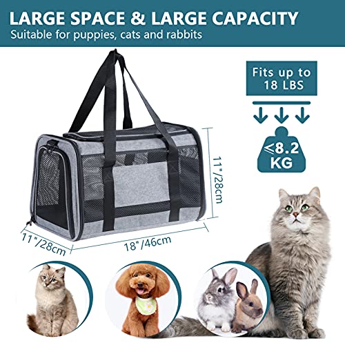 Petsfit Most Airline Approved Cat Carrier Dog Carriers Soft-Sided...