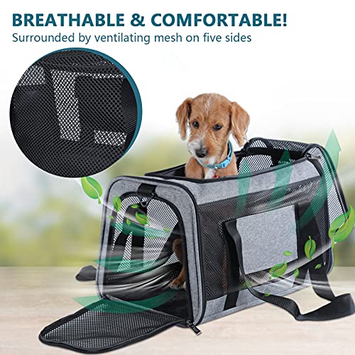 Petsfit Most Airline Approved Cat Carrier Dog Carriers Soft-Sided...