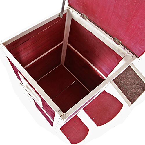 Petsfit Outdoor Cat House, 2 Story Outside Cat Shelter Condo Encl...