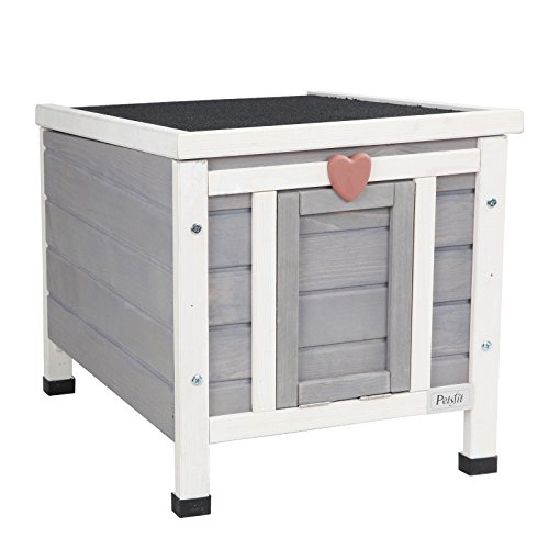 Petsfit Outdoor Cat House, Feral Cat Shelter Weatherproof, Rabbit...
