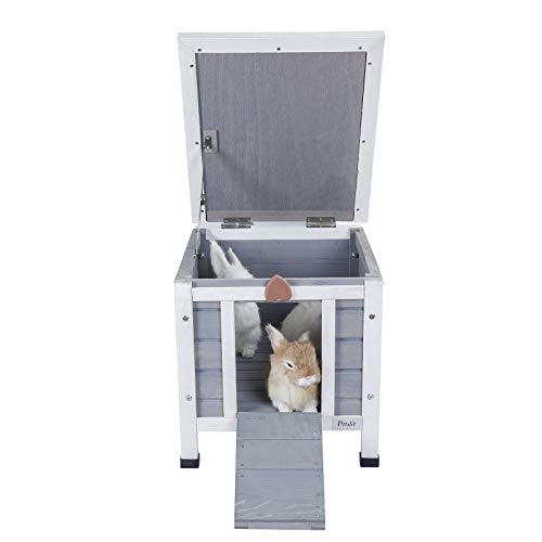 Petsfit Outdoor Cat House, Feral Cat Shelter Weatherproof, Rabbit...