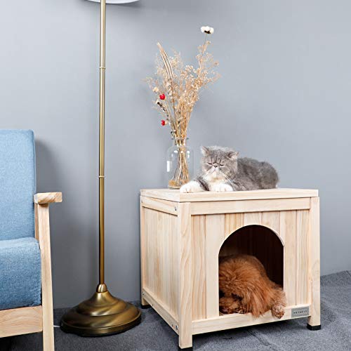 Petsfit Outdoor Dog House Wood Waterproof Dog Houses for Small Do...