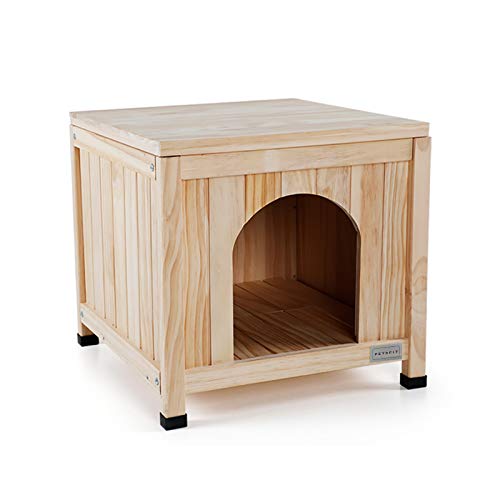 Petsfit Outdoor Dog House Wood Waterproof Dog Houses for Small Do...