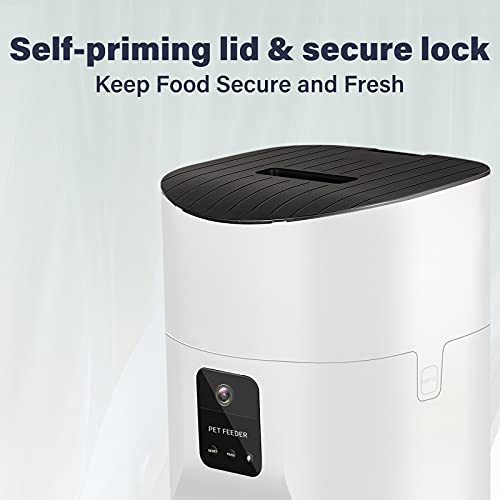 Pezakf 7L Automatic Cat Feeder, Auto Dogs Cats Food Dispenser wit...