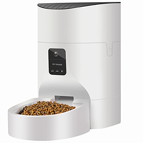 Pezakf 7L Automatic Cat Feeder, Auto Dogs Cats Food Dispenser wit...