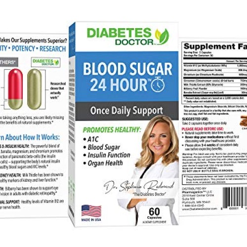 Diabetes Doctor A1C Double Pack - 24 Hour Daily Support & Mealtim...