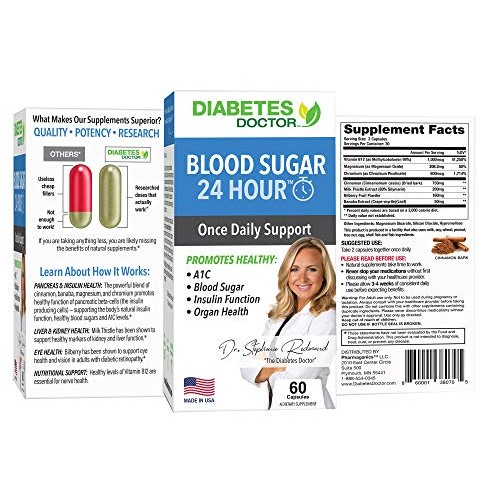 Diabetes Doctor A1C Double Pack - 24 Hour Daily Support & Mealtim...