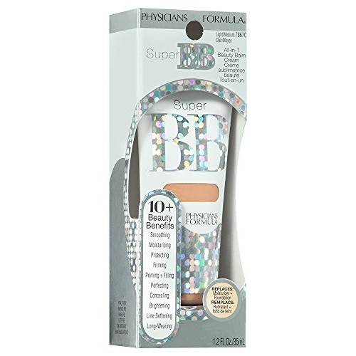 Physicians Formula Super BB All-in-1 Beauty Balm Cream, Light/Med...
