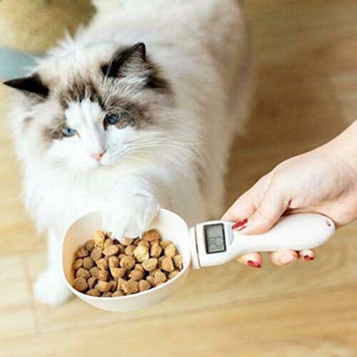 Pet Food Measuring Scoop Scale Cup Dog Cat Feeding Bowl Kitchen S...