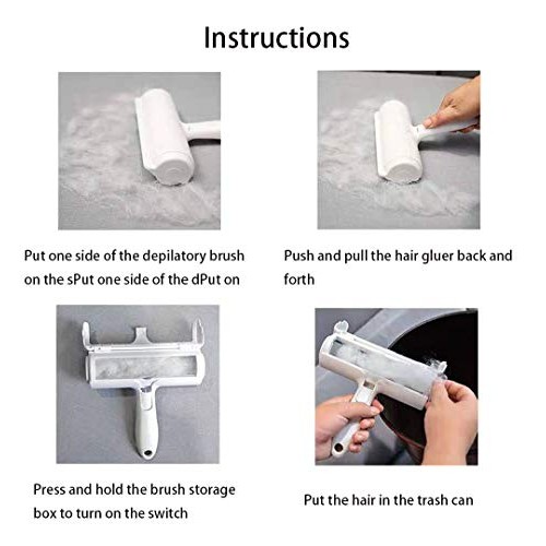 Pet Hair Remover Roller- Reusable Dog Hair Remover Roller for Dog...