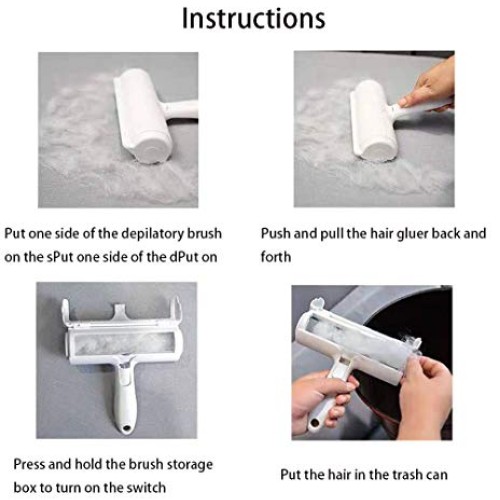 Pet Hair Remover Roller- Reusable Dog Hair Remover Roller for Dog...