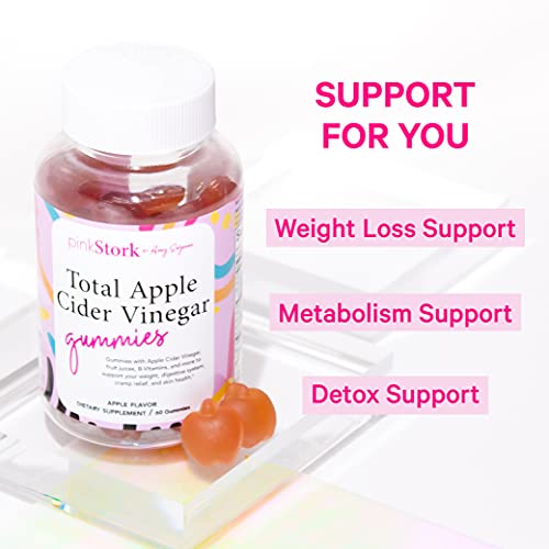 Pink Stork Total Apple Cider Vinegar Gummies: ACV Gummy Vitamins ...