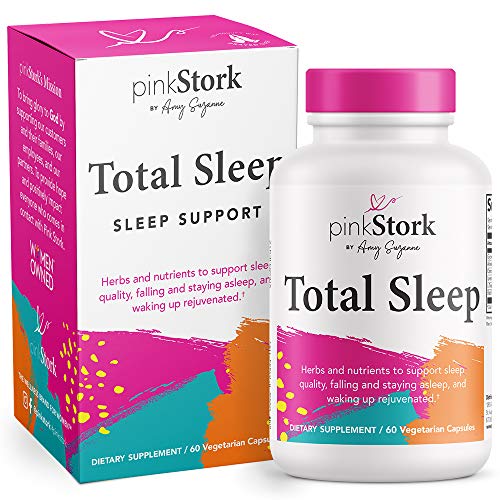 Pink Stork Total Sleep: Melatonin-Free Sleep Aid, Ashwagandha + L...
