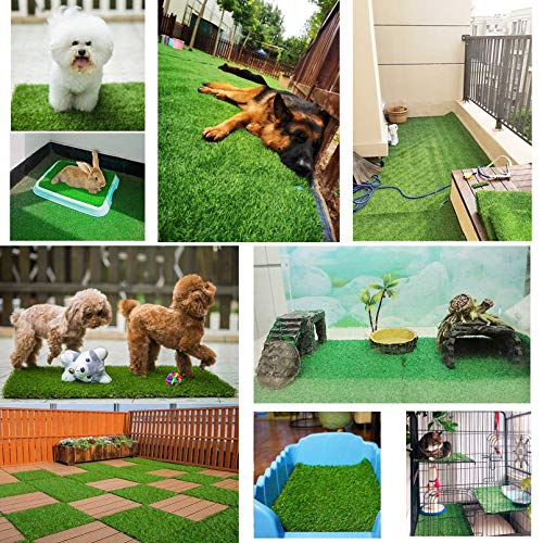 PINVNBY 4 Pcs 12x12 Nesting Box Pads Artificial Grass Rug Carpe...