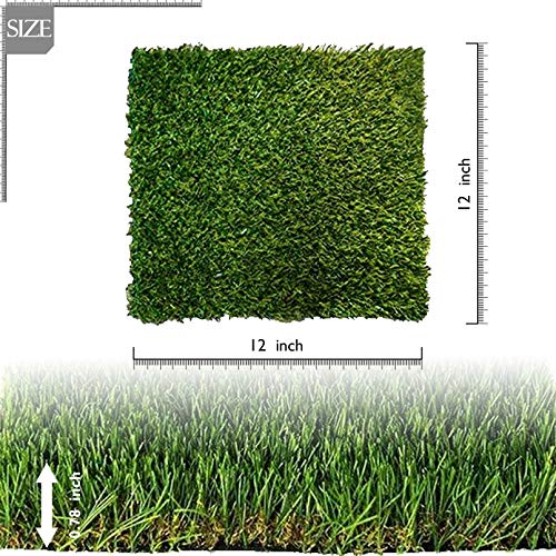 PINVNBY 4 Pcs 12x12 Nesting Box Pads Artificial Grass Rug Carpe...