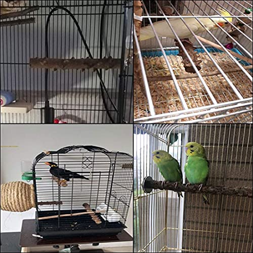 PINVNBY Natural Bird Wood Perch Parakeet Standing Toy Sticks Parr...