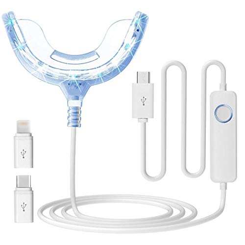 Piokikio Teeth Whitening LED Light Whitening Enhancer Light Trays...