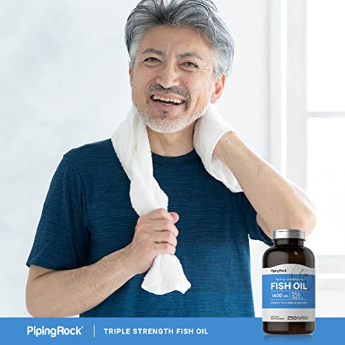 Piping Rock Fish Oil Supplement 1400mg | 250 Softgels | Triple St...